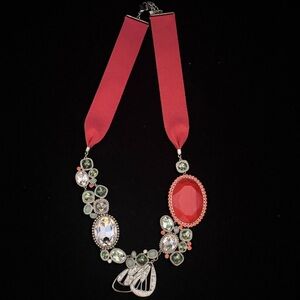 Swarovski Nova Butterfly Necklace (Novato Ribbon)